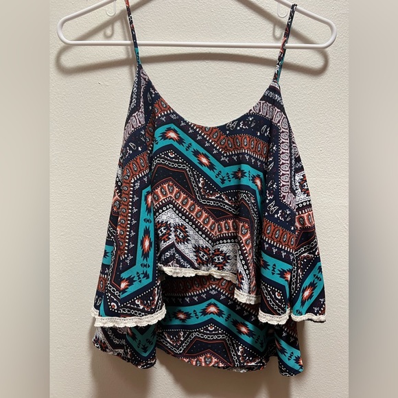 Tribal Print Tank Top - Picture 2 of 2